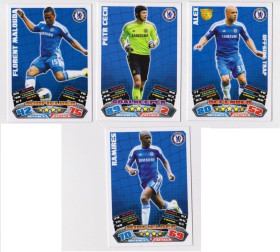 Інше Другое ^/--/^ Футбольные карточки MATCH ATTAX 2011-2012 Premier League = Футбольный клуб CHELSEA = 4 шт. ^_^^^ Футбольні картки MATCH ATTAX 2011-2012 Premier League = Футбольний клуб CHELSEA = 4 шт. - фото фото фото