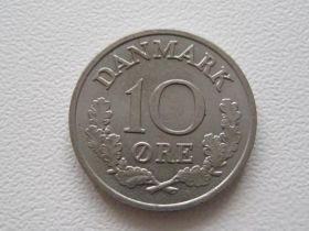 Данія Дания ^/--/^ Дания 10 эре 1964 года 21665 ^_^^^ Данія 10 ери 1964 21665 - фото фото фото