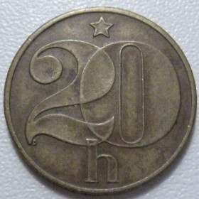 Чехословаччина Чехословакия ^/--/^ Чехословаччина 20 гелерів 1981 року 41616 ^_^^^ Чехословакия 20 гелеров 1981 года 41616 - фото фото фото