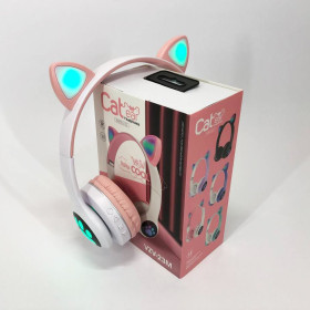 Навушники Наушники ^/--/^ Беспроводные наушники с кошачьими ушками и RGB подсветкой ^_^^^ Бездротові навушники з котячими вушками і RGB підсвічуванням - фото фото фото