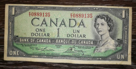 Канада Канада ^/--/^ CANADA Канада 1 долар 1954 Нечастий підпис: Lawson, Bouey. British American Bank Note Company ^_^^^ CANADA Канада 1 доллар 1954 Нечастая подпись: Lawson, Bouey. British American Bank Note Company - фото фото фото