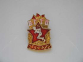 Інше Другое ^/--/^ Значок СССР БГТО отличник ^_^^^ Значок СРСР БГТО відмінник - фото фото фото