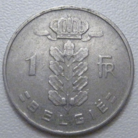 Бельгія Бельгия ^/--/^ Бельгія 1 франк 1954 року Belgie 42553 ^_^^^ Бельгия 1 франк 1954 года Belgie 42553 - фото фото фото