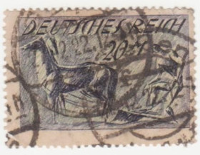 Веймарська республіка Веймарская республика ^/--/^ Германия  ( Рейх) 1922 г. №  194 гашеная ^_^^^ Німеччина (Рейх) 1922 р. No 194 гашена - фото фото фото