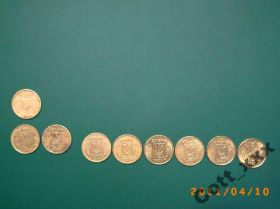 Обігові Обиходные ^/--/^ 10-ть копеек  по  годам - УКРАИНА ^_^^^ 10 копійок по роках - УКРАЇНА - фото фото фото