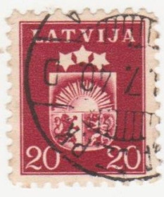 Балтійські країни Балтийские страны ^/--/^ Латвия 1940 г № 239 гашеная ^_^^^ Латвія 1940 р. No 239 гашена - фото фото фото