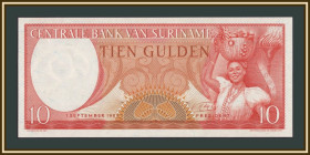 Сурінам Суринам ^/--/^ Суринам 10 гульденов 1963 P-121  (121 /--/ b) UNC ^_^^^ Сурінам 10 гульденів 1963 P-121 (121 /--/ b) UNC - фото фото фото