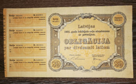 Акції, облігації, лотереї Акции, облигации, лотереи ^/--/^ Латвія 20 латів облігація 1931 р.! Номер 003693 - 000003. Штамп Алуксне. Вод. знаки. ^_^^^ Латвия 20 латов облигация 1931 г.! Номер 003693 - 000003. Штамп Алуксне. Вод. знаки. - фото фото фото