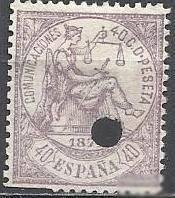 Іспанія Испания ^/--/^ Испания 1874 аллегория Испания 1 /--/ м.гаш.аннуляцией ^_^^^ Іспанія 1874 алегорія Іспанія 1 /--/ м.гаш.аннуляцією - фото фото фото