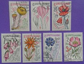 Флора Флора ^/--/^ Чехословакия 1965 флора цветы Mi 1583-1589 ^_^^^ Чехословаччина 1965 флора квіти Mi 1583-1589 - фото фото фото