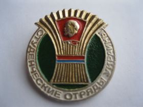 Знаки товариств і організацій Знаки обществ и организаций ^/--/^ Комсомол Студенческие отряды Украины    С 2 ^_^^^ Комсомол Студентські загони України З 2 - фото фото фото