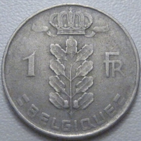 Бельгія Бельгия ^/--/^ Бельгія 1 франк 1952 року Belgique 42547 ^_^^^ Бельгия 1 франк 1952 года Belgique 42547 - фото фото фото