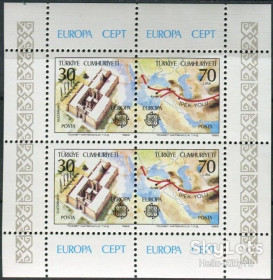 Туреччина Турция ^/--/^ Турция 1982 Европа CEPT Mi блок 21 MNH ^_^^^ Туреччина 1982 Європа CEPT Mi блок 21 MNH - фото фото фото