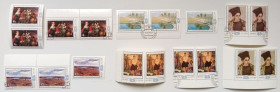 СРСР - СССР - ^/--/^ СССР 1983 Картины белорусских художников, сцепки, 18 марок, гашеные ^_^^^ СРСР 1983 Картини білоруських художників, зчеплення, 18 марок, гашені - фото фото фото