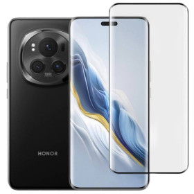 Чохли, бампера Чехлы, бампера ^/--/^ Захисне скло Fiji Premium для Honor Magic /--/ 6 Pro закруглені краї та повне проклеювання чорний ^_^^^ Защитное стекло Fiji Premium для Honor Magic /--/ 6 Pro закругленные края и полное проклеивание черный - фото фото фото