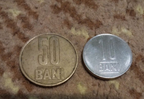 Румунія Румыния ^/--/^ Fifty BANI монета 50 Румунія 10 bani 2005 ^_^^^ Fifty BANI монета 50 Румыния 10 bani 2005 - фото фото фото