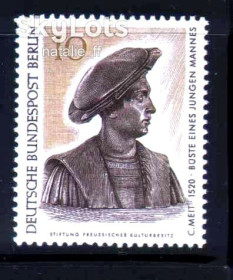 НДР, ФРН ГДР, ФРГ ^/--/^ Германия - Берлин  1967  г  MNH -  личности - скульптор Конрат Мейт - ^_^^^ Німеччина - Берлін 1967 р MNH - особистості - скульптор Конрат Мейт - фото фото фото