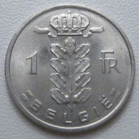 Бельгія Бельгия ^/--/^ Бельгія 1 франк 1980 року Belgie 42726 ^_^^^ Бельгия 1 франк 1980 года Belgie 42726 - фото фото фото