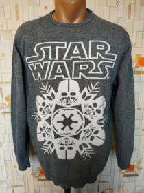 Светри Свитера ^/--/^ Светр сірий чоловічий STAR WARS коттон р-р М ^_^^^ Свитер серый мужской STAR WARS коттон р-р М - фото фото фото