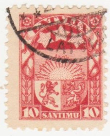 Балтійські країни Балтийские страны ^/--/^ Латвия 1927 г № 111 гашеная ^_^^^ Латвія 1927 р. No 111 гашена - фото фото фото