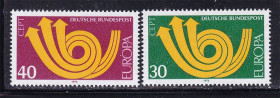 НДР, ФРН ГДР, ФРГ ^/--/^ Германия 1973 г  MNH - EUROPA CEPT - ^_^^^ 1973 — Німеччина — EUROPA CEPT - фото фото фото