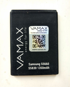 Акумулятори Аккумуляторы ^/--/^ Аккумулятор Vamax li-Ion    (1350 /--/ mAh) для Samsung S /--/ 5660/S /--/ 5830 / EB /--/ 494358 /--/ VU Вживане ^_^^^ Аккумулятор Vamax li-Ion (1350 /--/ mAh) для Samsung S /--/ 5660/S /--/ 5830 / EB /--/ 494358 /--/ VU Употребительное - фото фото фото