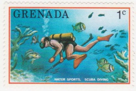 Північна Америка Северная Америка ^/--/^ Гренада 1976 г..№ 735 ** ^_^^^ Гренада 1976 р. No 735 - фото фото фото