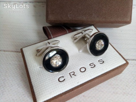Запонки Запонки ^/--/^ Чоловічі запонки Cross із кристалом Swarovski. ^_^^^ Мужские запонки Cross с кристаллом Swarovski. - фото фото фото