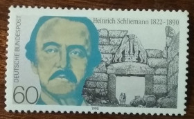 Сучасні з  року Современные с  года ^/--/^ Германия 100 лет со дня смерти Генриха Шилимана 1990 ^_^^^ Німеччина 100 років від дня смерті Генріха Шилимана 1990 - фото фото фото