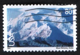 Північна Америка Северная Америка ^/--/^ США  (2001) Гора Мак-Кинли на Аляске. Авиапочта ^_^^^ 2001 — Гора Мак-Кінлі на Алясці. Авіапошта - фото фото фото