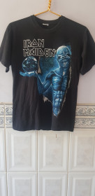 Футболки, майки Футболки, майки ^/--/^ Футболка &amp;quot;Iron Maiden&amp;quot;  (100% cotton, S, Morocco) б/у ^_^^^ Футболка &amp;quot;Iron Maiden&amp;quot; (100% cotton, S, Morocco) б/у - фото фото фото