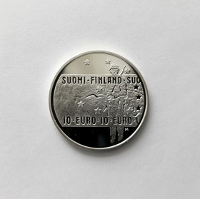 Фінляндія Финляндия ^/--/^ 10 ЕВРО ФИНЛЯНДИЯ 2005 &amp;quot;НЕИЗВЕСТНЫЙ СОЛДАТ&amp;quot;  PROOF серебро 25,5/0,925  сертификат, капсула РЕДКАЯ!!! ^_^^^ 2005 &amp;quot; НЕЗВІСНИЙ СОЛДАТ &amp;quot; PROOF срібло 25,5/0,925 сертифікат, капсула РІДКА!!! - фото фото фото