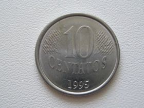 Бразилія Бразилия ^/--/^ Бразилия 10 сентаво 1995 года #9902 ^_^^^ Бразилія 10 сентаво 1995 року #9902 - фото фото фото