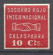 Іспанія Испания ^/--/^ Испания локал Каласпарра 1937 социальная помощь не почтовая марка 10 Cts 1 /--/ м. ^_^^^ Іспанія локал Каласпарра 1937 соціальна допомога не поштова марка 10 Cts 1 /--/ м. - фото фото фото