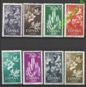 Інші країни Другие страны ^/--/^ Сахара испан. 1962 флора кактусы 8 /--/ м. ^_^^^ Сахара іспан. 1962 флора кактуси 8 /--/ м. - фото фото фото