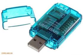 Кардрідери Кардридеры ^/--/^ Универсальный кардридер 4 IN 1; USB 2.0; MMC, microSD, miniSD, M /--/ 2 ^_^^^ Універсальний кардридер 4 IN 1; USB 2.0; MMC, microSD, miniSD, M /--/ 2 - фото фото фото