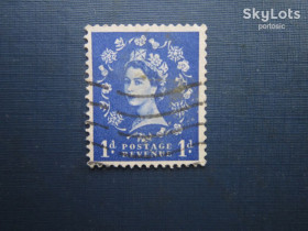 Великобританія Великобритания ^/--/^ Марка Великобританія 1952 стандарт королева Єлізавета II 1 пенні гаш ^_^^^ Марка Великобритания 1952 стандарт королева Елизавета II 1 пенни гаш - фото фото фото