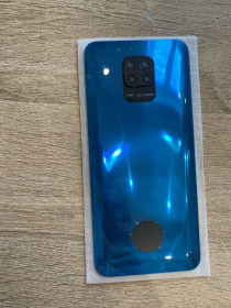 Корпуса на Xiaomi Корпуса на Xiaomi ^/--/^ Задня частина корпусу Xiaomi Redmi Note 9 /--/ S / Note 9 Pro Aurora Blue     (з склом камери) ^_^^^ Задняя часть корпуса Xiaomi Redmi Note 9 /--/ S / Note 9 Pro Aurora Blue (со стеклом камеры) - фото фото фото
