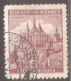Чехословаччина Чехословакия ^/--/^ Богемия и Моравия 1941 Sc.53 гаш. ^_^^^ Богемія і Моравія 1941 Sc.53 гаш. - фото фото фото