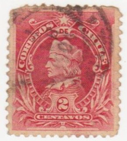 Південна Америка Южная Америка ^/--/^ ЧИЛИ 1901 г.№ 46 гашеная ^_^^^ ЧИЛИ 1901 р. No 46 гашена - фото фото фото