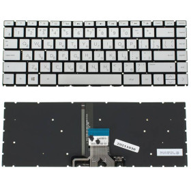 Клавіатури Клавиатуры ^/--/^ Клавиатура для ноутбука HP (14-CM, 14-CK) rus, silver, без фрейма, подсветка клавиш ^_^^^ Клавіатура для ноутбука HP (14-CM, 14-CK) rus, silver, без фрейму, підсвічування клавіш - фото фото фото