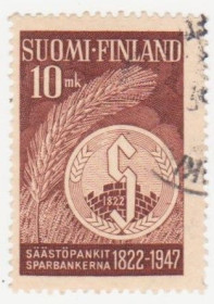 Скандинавія Скандинавия ^/--/^ Финляндия 1947 г. № 347 гашеная ^_^^^ Фінляндія 1947 р. No 347 гашена - фото фото фото