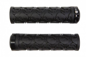 Рулі, виноси, гріпси Рули, выносы, грипсы ^/--/^ Грипси BeCool BC-GR /--/ 6403, 130 /--/ мм, чорний з черепом (GRI-290) ^_^^^ Грипсы BeCool BC-GR /--/ 6403, 130 /--/ мм, черный с черепом (GRI-290) - фото фото фото