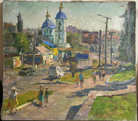 Картини, Гравюри, Живопис та Графіка Картины, Гравюры, Живопись и Графика ^/--/^ Анатолій Янев«Улица Большая перспективная» 2015 р ^_^^^ Анатолий Янев «Улица Большая перспективная» 2015 г. - фото фото фото