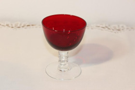 Чарки, келихи, стакани Рюмки, бокалы, стаканы ^/--/^ Пара рубінових келихів ^_^^^ Пара рубиновых бокалов - фото фото фото