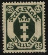 Веймарська республіка Веймарская республика ^/--/^ Германия Danzig 1921 г  .№ 68 ^_^^^ Німеччина Danzig 1921 р. No 68 - фото фото фото