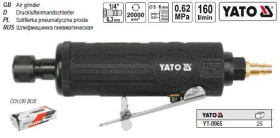 Автоінструмент Автоинструмент ^/--/^ Шлифмашина пневматическая YATO прямая 1/4 YT-0965 ^_^^^ Польща пряма 1/4&amp;quot; YT-0965 - фото фото фото