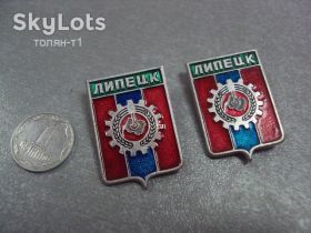 Геральдика Геральдика ^/--/^ знак герб липецк лот 2 шт №14528 ^_^^^ герб липецьк лот 2 шт No 14528 - фото фото фото