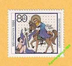 Мистецтво Искусство ^/--/^ РОЖДЕСТВО 1984 Германия ФРГ Искусство Иконы MNH** ^_^^^ 1984 Німеччина Німеччина Мистецтво Ікони MNH** - фото фото фото