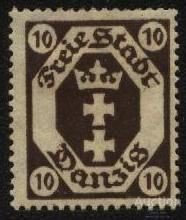 Веймарська республіка Веймарская республика ^/--/^ Германия Danzig 1921 г  .№ 65 ^_^^^ Німеччина Danzig 1921 р. No 65 - фото фото фото